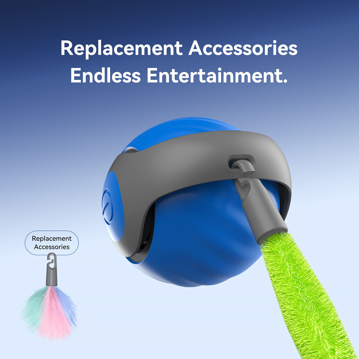 2025 Smart Interactive Cat Ball,Type-C Rechargeable Interactive Cats Toy